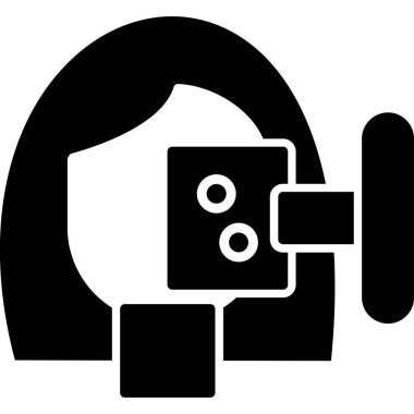 kamera kamerası ses simgesi ana hat biçiminde