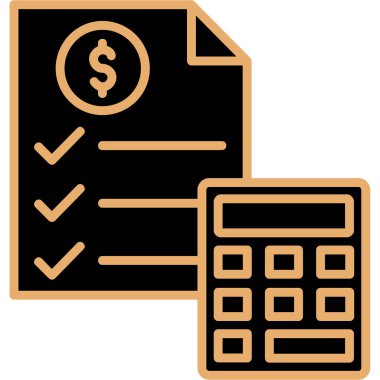 Hesap makinesi. Web simgesi basit illüstrasyon