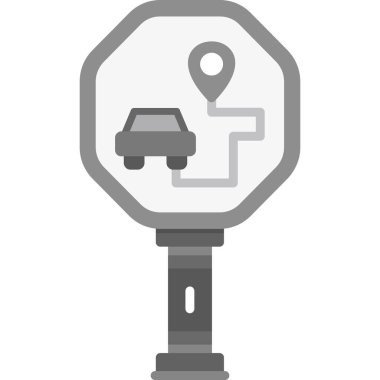 gps konum haritası simgesi sağlam biçimli