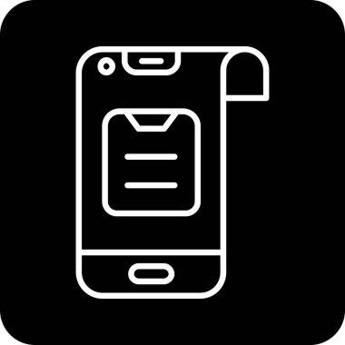 akıllı telefon simgesi vektör illüstrasyonu