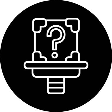 Soru işareti vektör illüstrasyonu