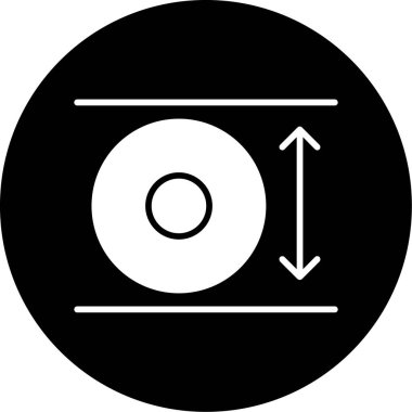 CD mi? Web simgesi basit illüstrasyon