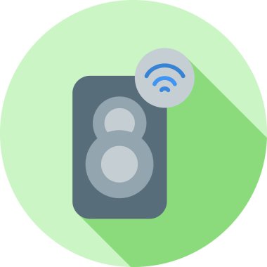 beyaz arkaplanda izole edilmiş modayı gösteren kablosuz simge