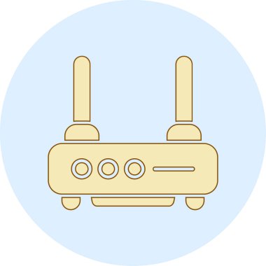 Modern bir simgenin vektör illüstrasyonu