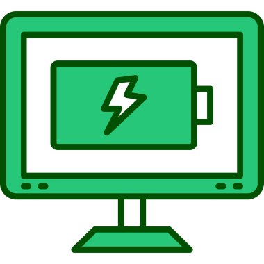 elektrik güç simgesi vektör illüstrasyonu