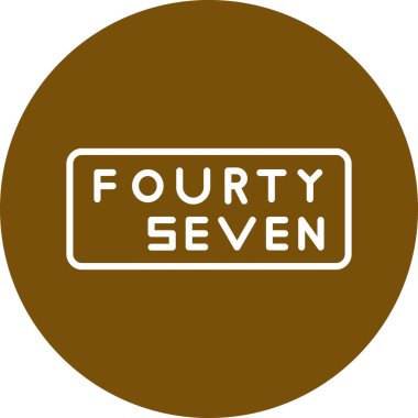 Moda stili tasarım arka planında dördüncü simge. 4 numaralı simge sembolü.