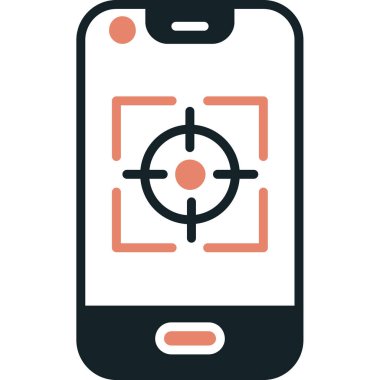 mobil pazarlama vektör renk simgesi