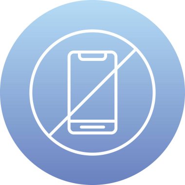 Mobil işareti simgesi, vektör çizim