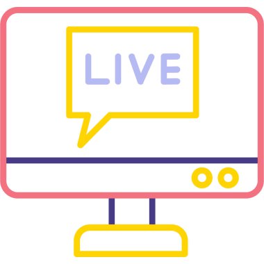 Yaşa. Web simgesi basit illüstrasyon