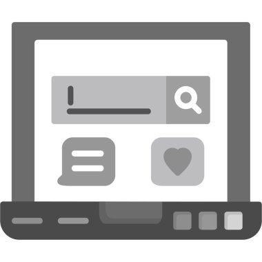 Tarayıcı pencere düz simgesi düz biçimli