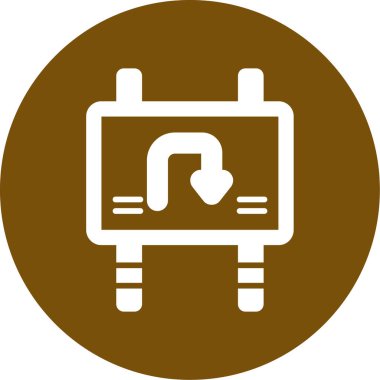 Bir dolgu simgesinin vektör illüstrasyonu