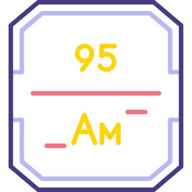 95 metre modern simge, basit vektör illüstrasyonu