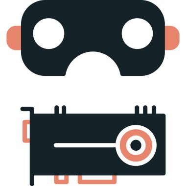 robot ikon vektör illüstrasyonu