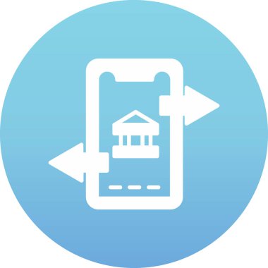 Modern yapı simgesinin vektör illüstrasyonu