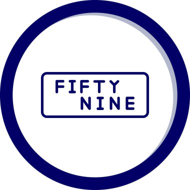 5 numaralı işaret etiketi vektörü