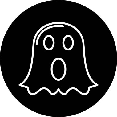hayalet simgesi vektör illüstrasyonu