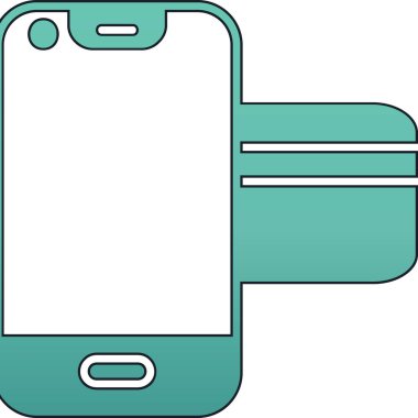 Telefon ikonu. vektör illüstrasyonu