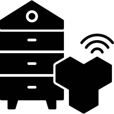 Bulut sunucu simgesi, beyaz arkaplan üzerindeki basit vektör illüstrasyonu