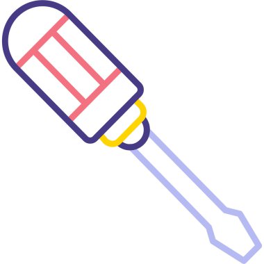 Termometre. Web simgesi basit illüstrasyon