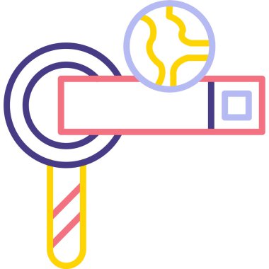 Golf simgesi, vektör illüstrasyonu