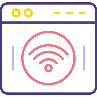 Tarayıcı internet simgesi - taslak biçimi