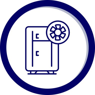 Modern bir gaz ikonunun vektör illüstrasyonu