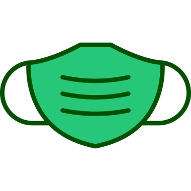 maske vektör simgesi. beyaz arkaplan maskesi üzerinde karikatür vektör logosu izole.