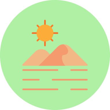 Hava durumu simgesi, vektör illüstrasyonu