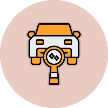 - Araba. Web simgesi basit illüstrasyon