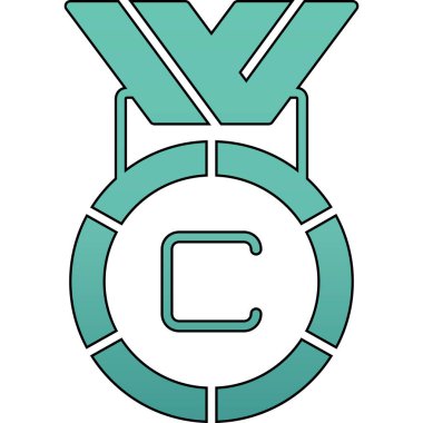 Kurdele yay renk ana hatları vektörü