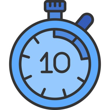 Kronometre web simgesi, vektör çizim