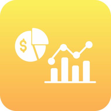 İş ve finans simgesinin vektör illüstrasyonu