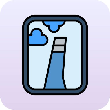 Bulut Hesaplama. Web simgesi basit illüstrasyon