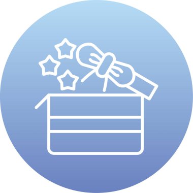 Hediye. Web simgesi basit illüstrasyon