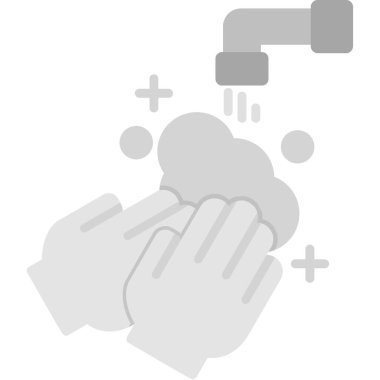 Bulut tutan ve eldiven temizleyen bir el.