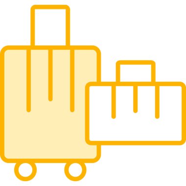 Bagaj bagaj simgesi taslak biçiminde