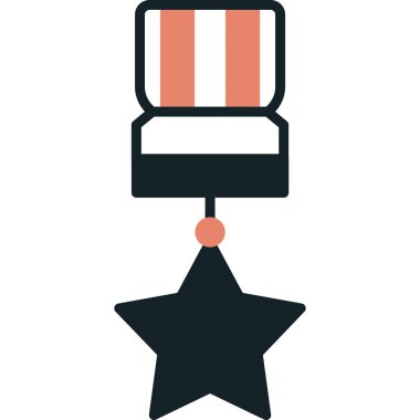 Bir yıldız simgesinin vektör illüstrasyonu