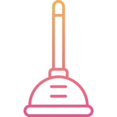 Termometre. Web simgesi basit illüstrasyon