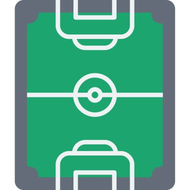 Futbol sahası simgesi - özet biçimi