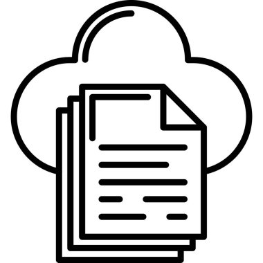 veri bulut depolama simgesi, özet biçimi