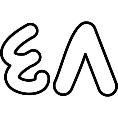 Uzun saçın el çizimi karikatürü.