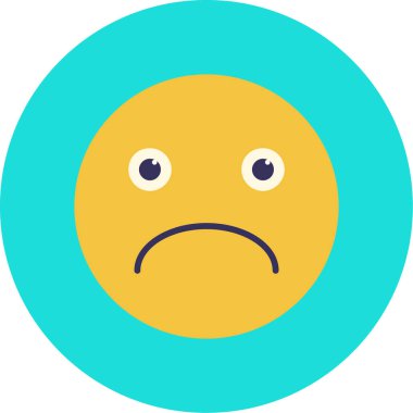 Emoji duygu simgesi düz stil