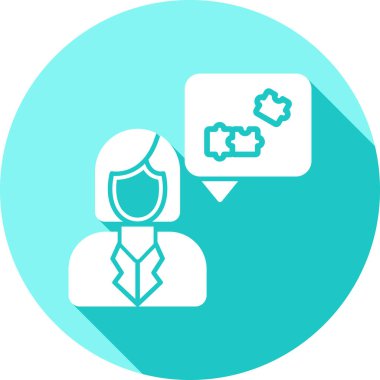 Konuş. Web simgesi basit illüstrasyon