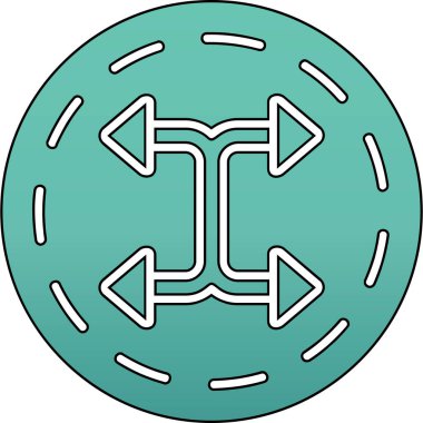 ok simgesi, vektör illüstrasyonu