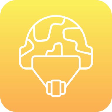 Benzersiz klima vektör kabartma simgesi