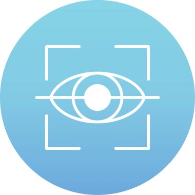 Göz simgesi vektör illüstrasyonu