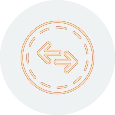 Yol işaretleri vektör illüstrasyonu. İnce çizgi simgesi. beyaz üzerine izole.