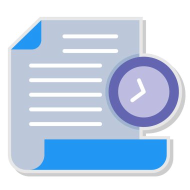 belge dosya simgesi. vektör illüstrasyonu