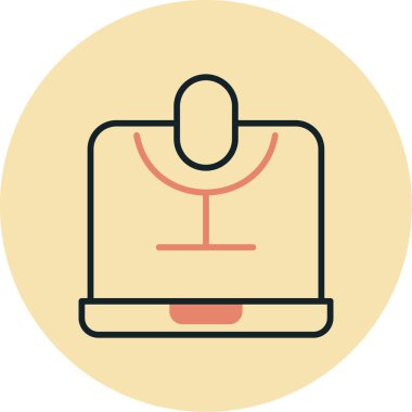 Bir insan simgesinin vektör illüstrasyonu