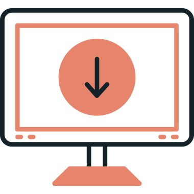 Lcd Simge vektör çizimi